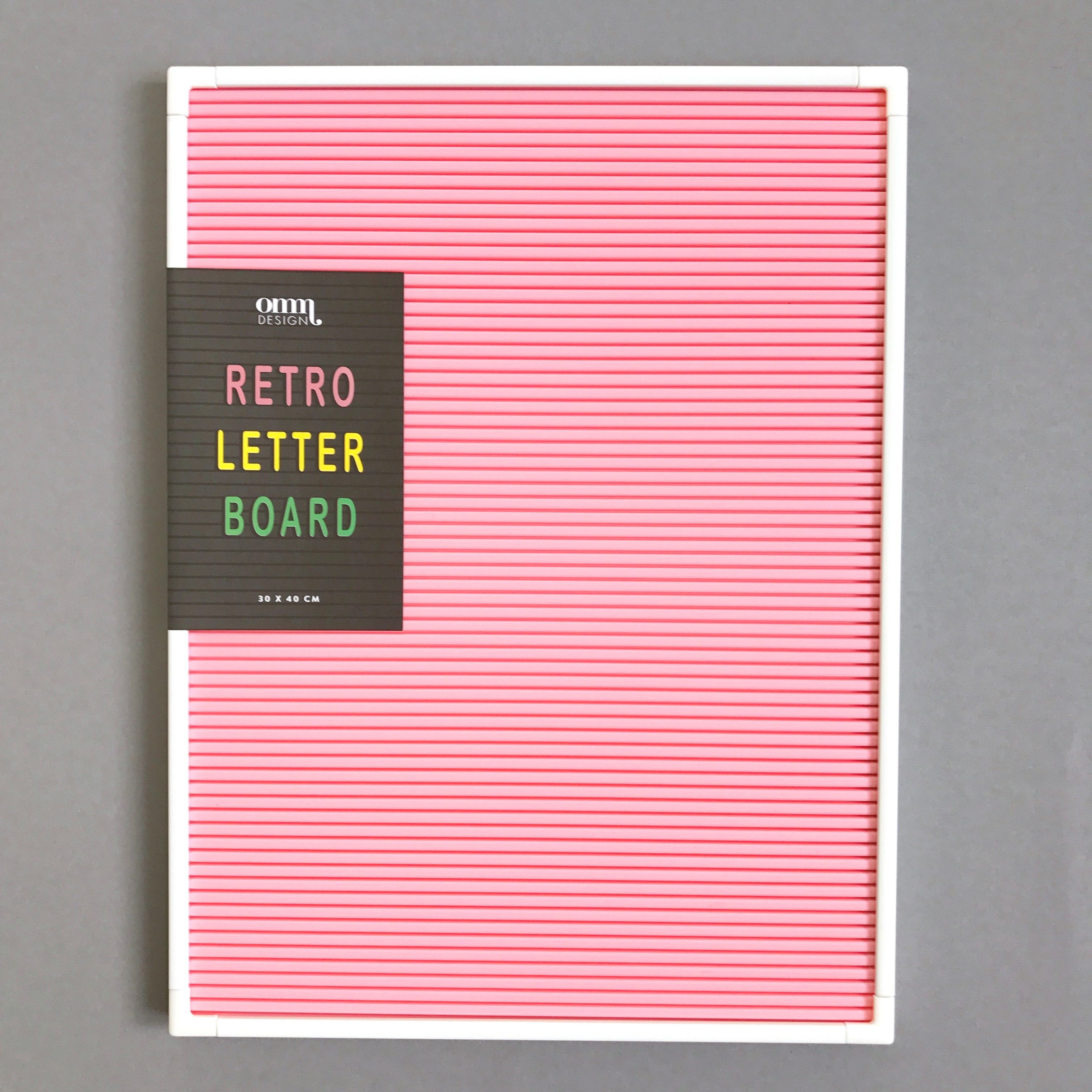 Letter Board Pink /White